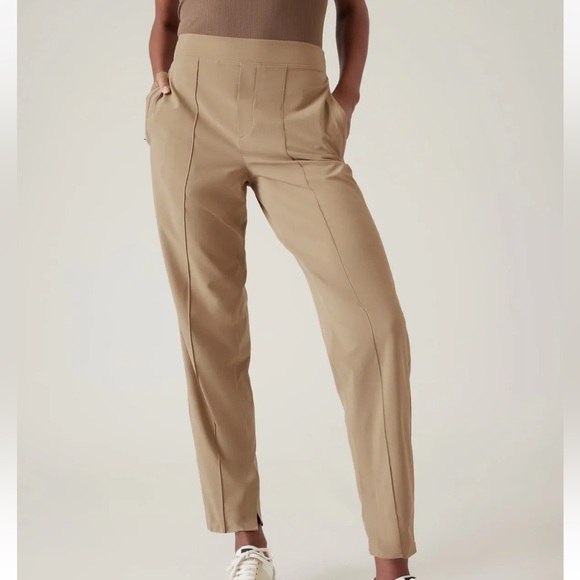 Athleta Pants - Athleta Brooklyn Heights Pant Size 10 Big Sur Brown